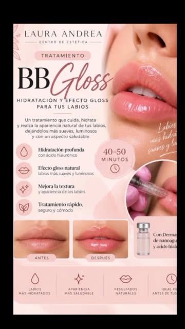 Tratamiento BB Gloss de hidratación y efecto gloss para labios